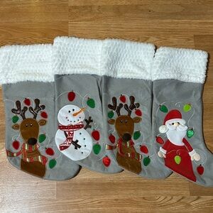 Festive Christmas Stockings Set